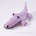 Linen Crocodile Dog Toy with Sound